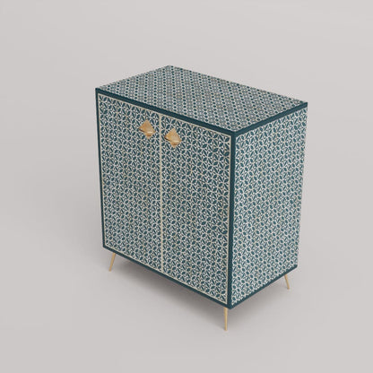 Inlay Cabinet - Geometric Floral