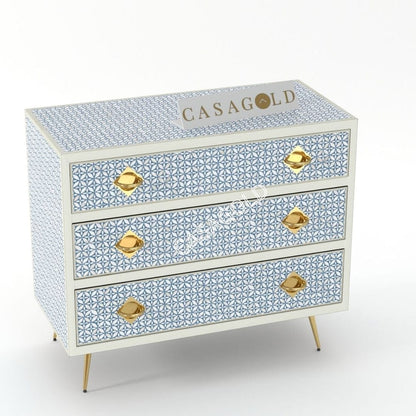 Inlay Chest of Drawers - Geometric Floral