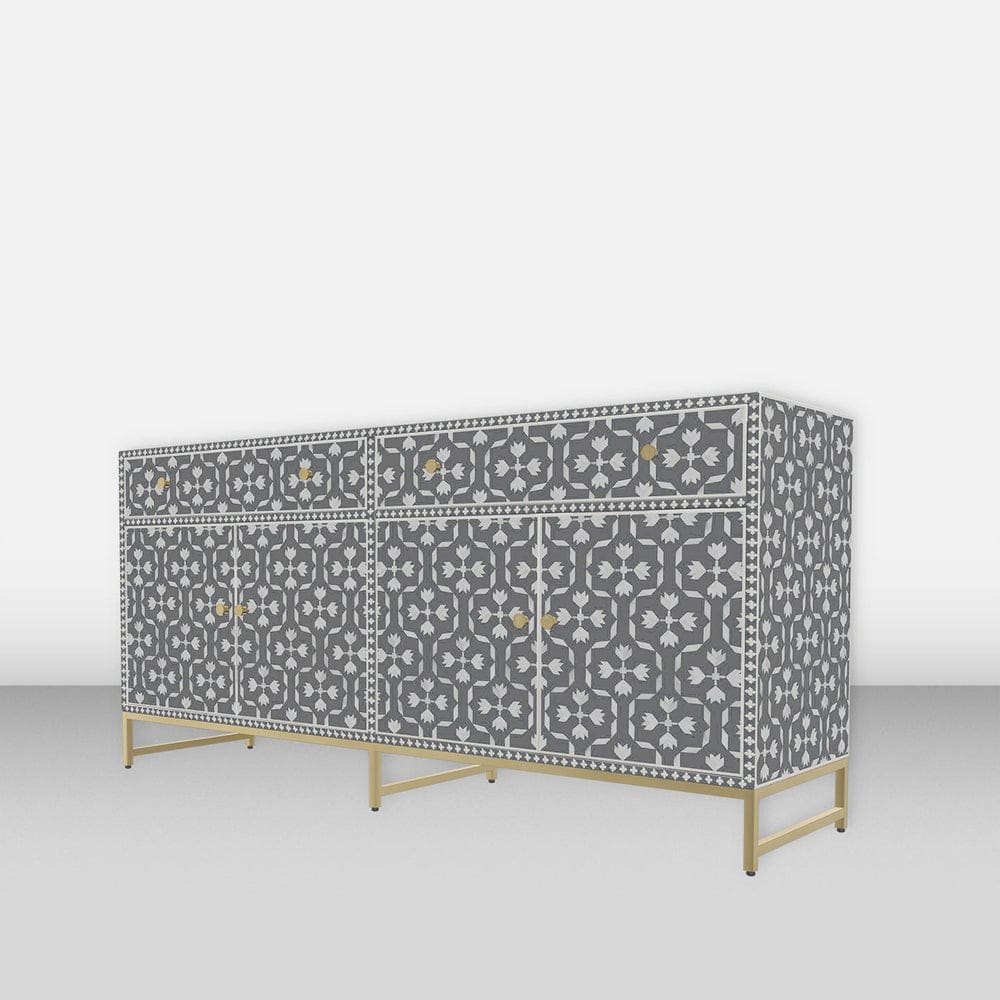 Floral Inlay Sideboard