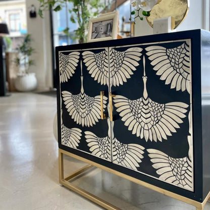 Phoenix Inlay Sideboard - Black