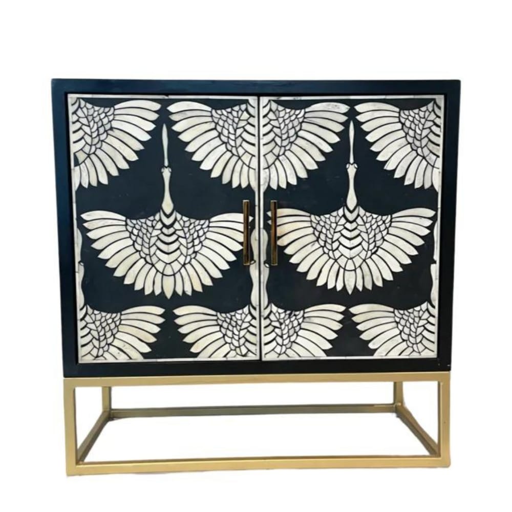 Phoenix Inlay Sideboard - Black