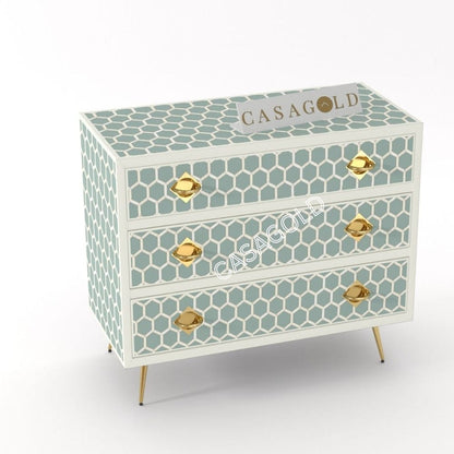 Inlay Chest of Drawers - Honeycomb