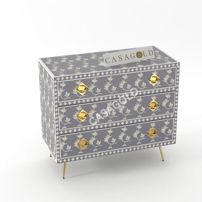 Inlay Chest of Drawers - Overlay Floral