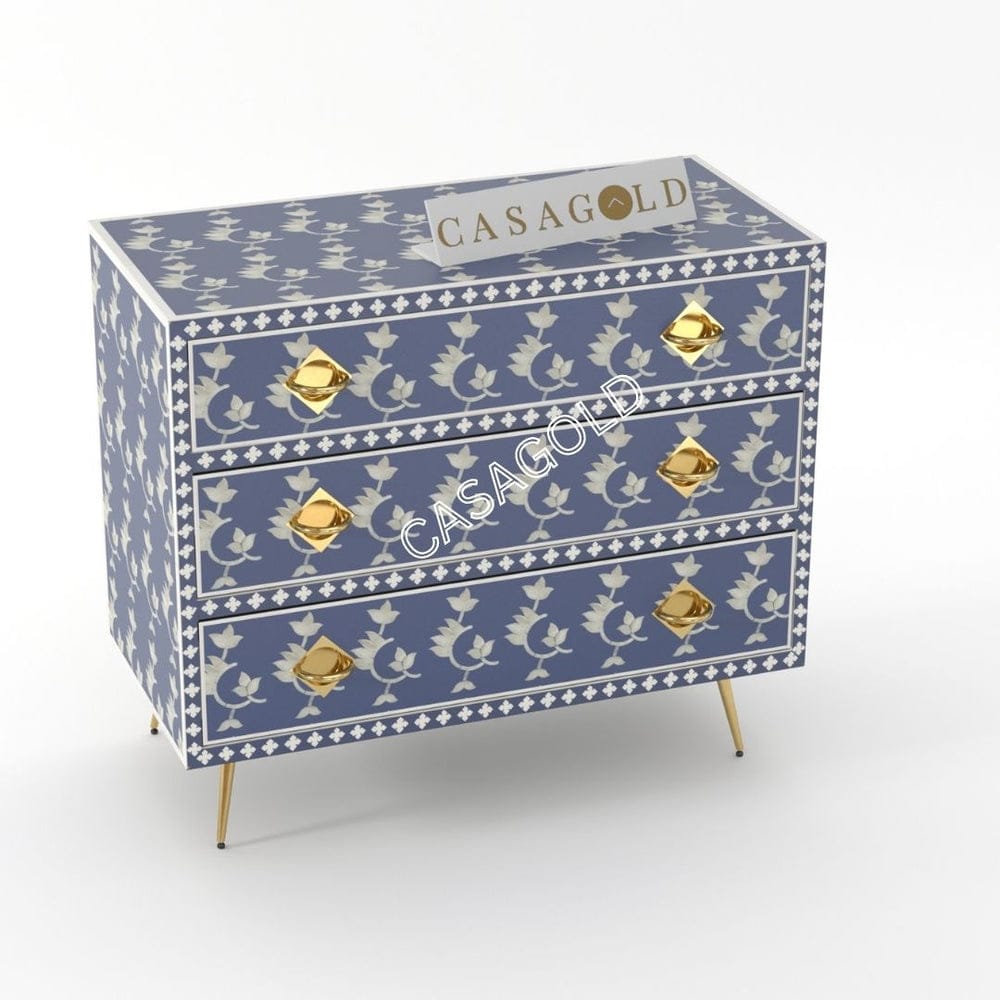 Inlay Chest of Drawers - Overlay Floral