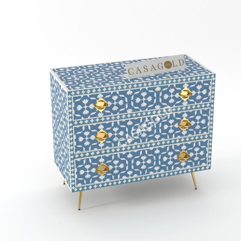 Inlay Chest of Drawers - Floral