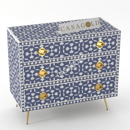 Inlay Chest of Drawers - Floral