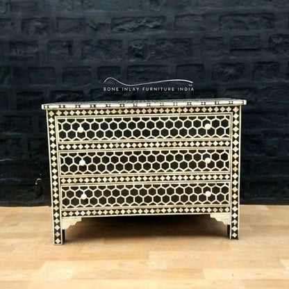 Bone Inlay Chest of Drawer