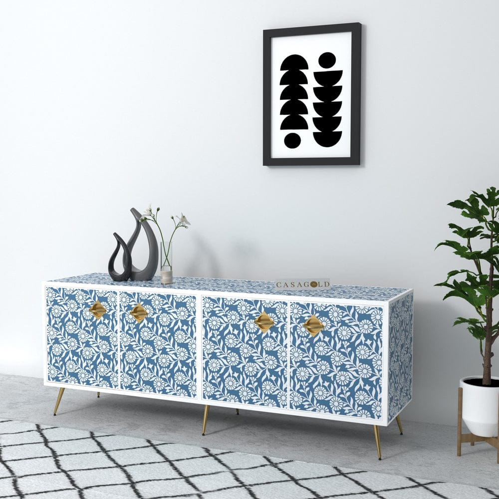 Inlay Media Console - Sunflower