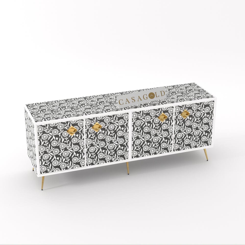 Inlay Media Console - Sunflower