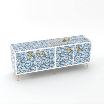 Inlay Media Console - Sunflower