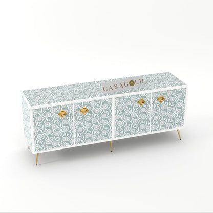 Inlay Media Console - Sunflower