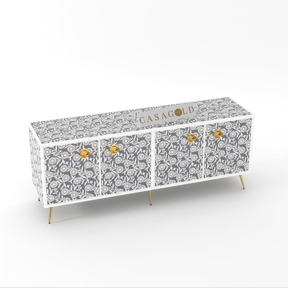 Inlay Media Console - Sunflower