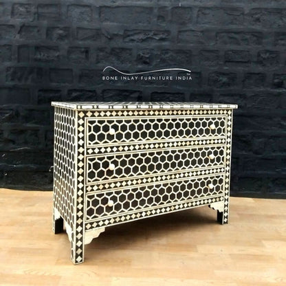 Bone Inlay Chest of Drawer