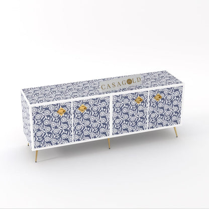 Inlay Media Console - Sunflower