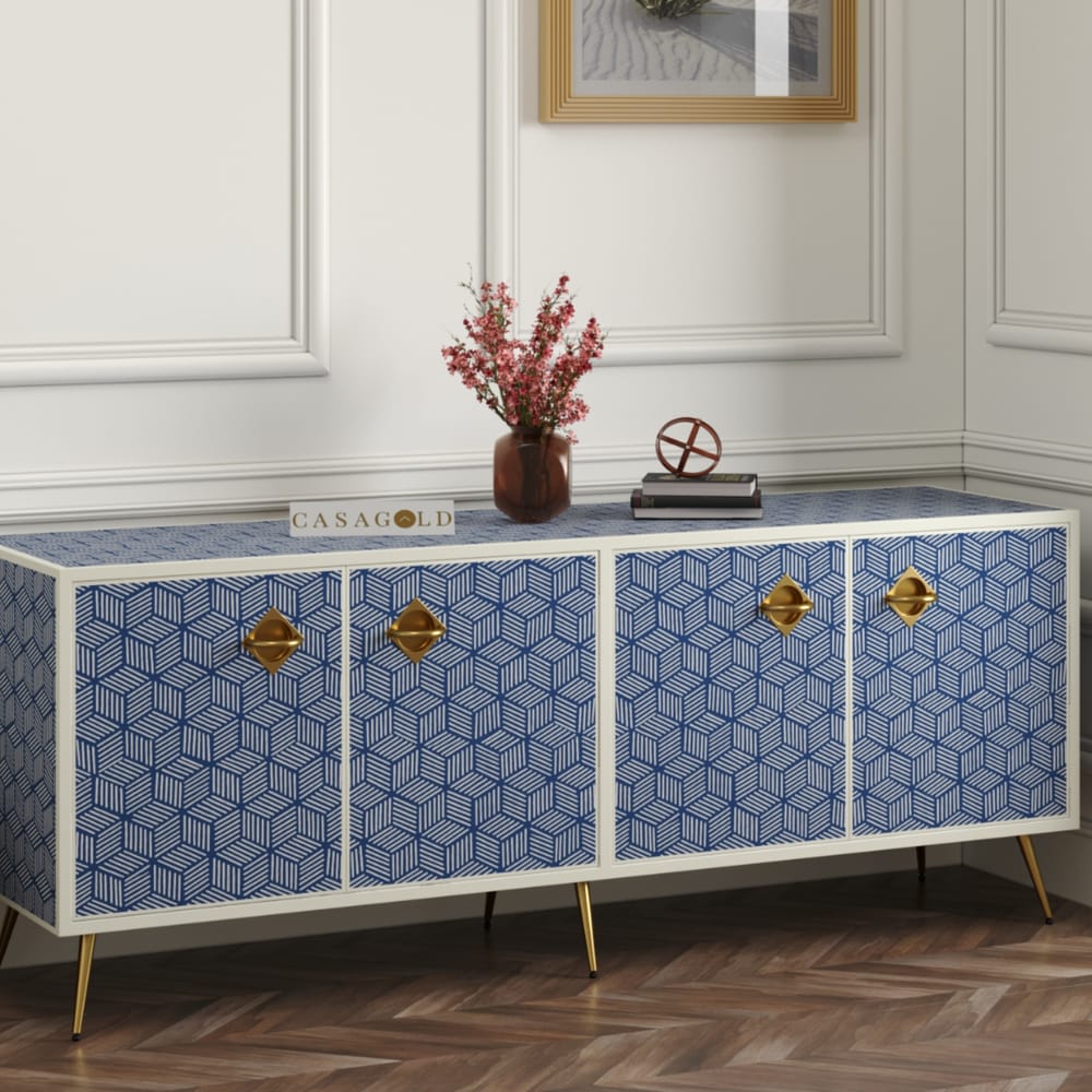 Inlay Media Console - Geo