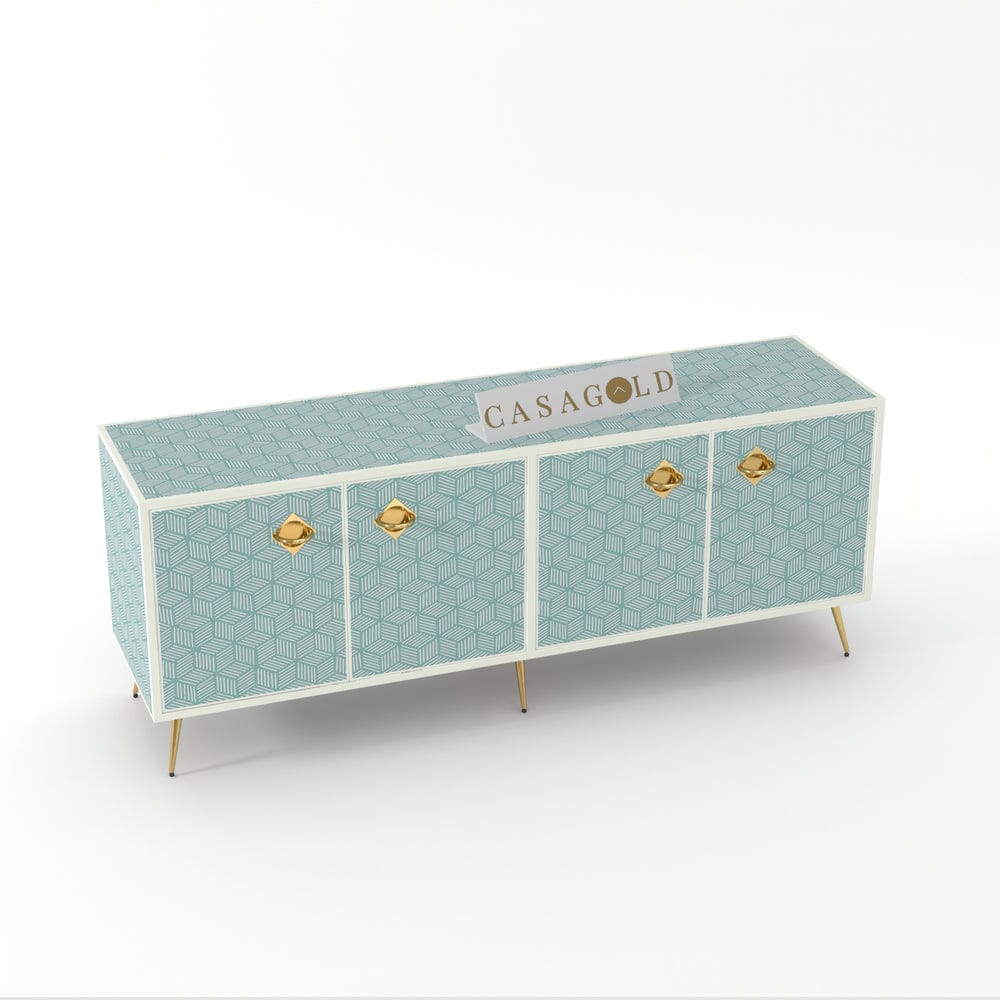 Inlay Media Console - Geo