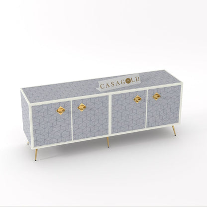 Inlay Media Console - Geo