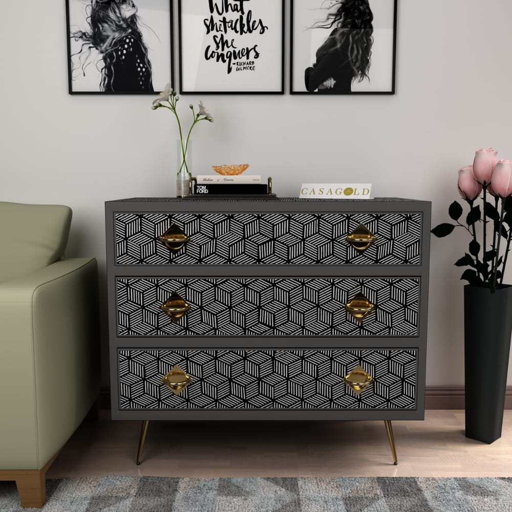 Inlay Chest of Drawers - Geo