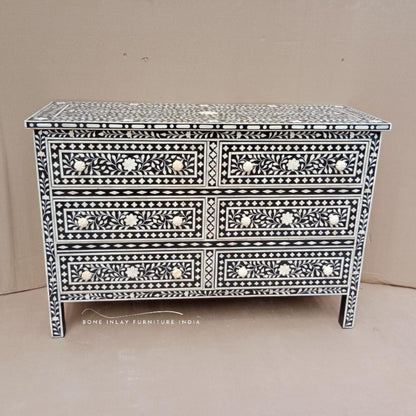 Bone Inlay Chest of Drawer