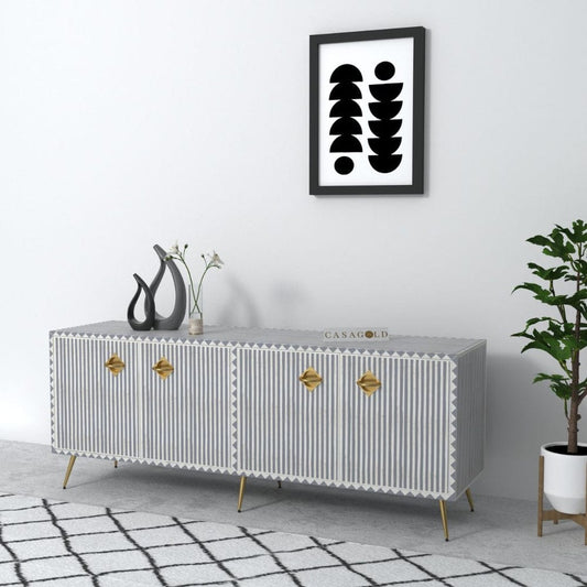 Inlay Media Console - Waterfall