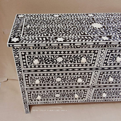 Bone Inlay Chest of Drawer