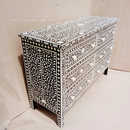 Bone Inlay Chest of Drawer