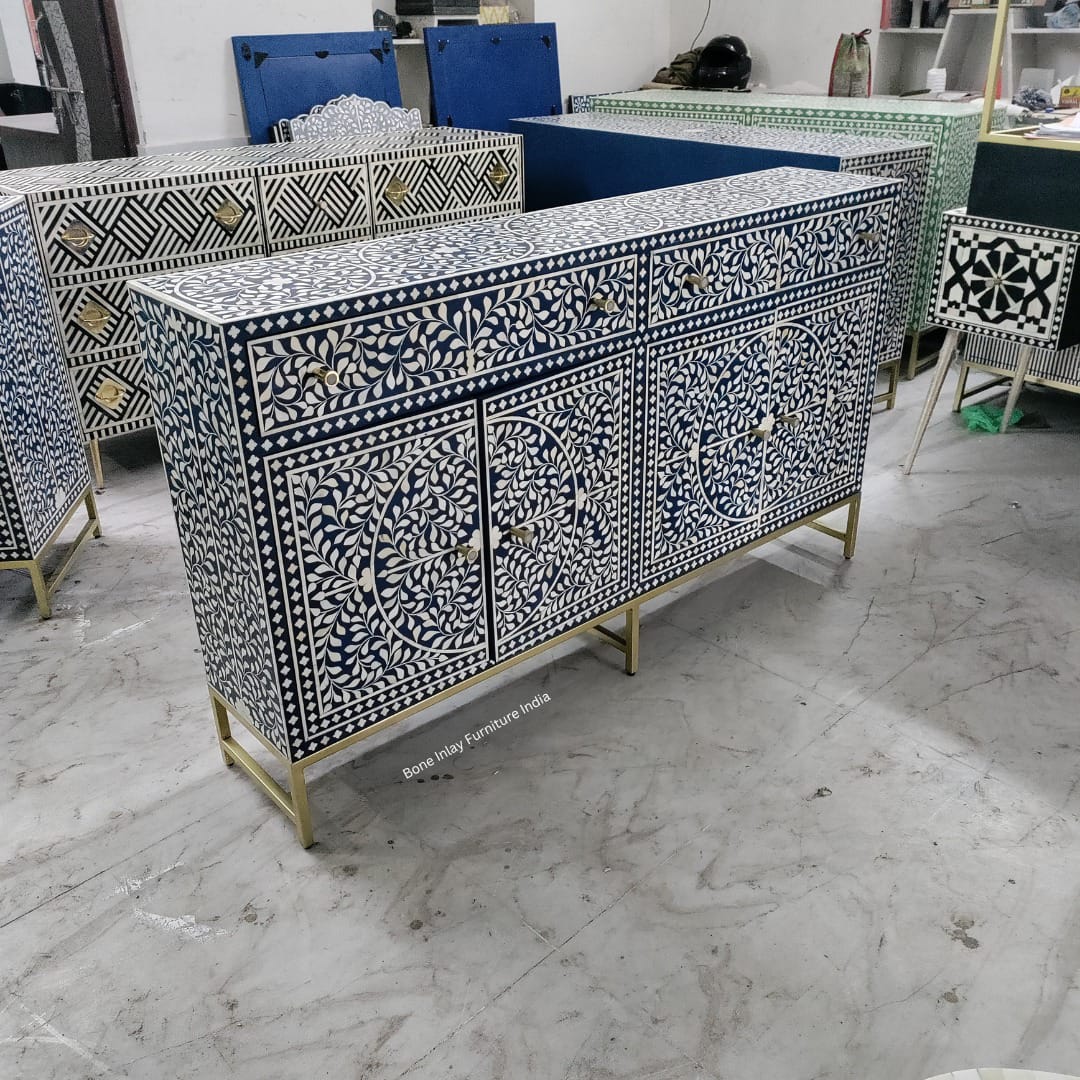 Bone Inlay Credenza