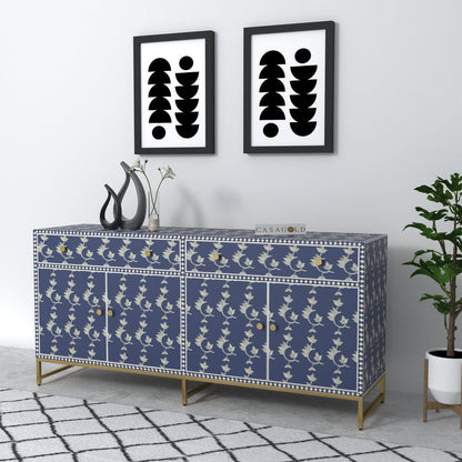 Overlay Floral Inlay Sideboard