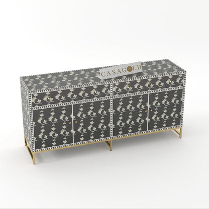 Overlay Floral Inlay Sideboard