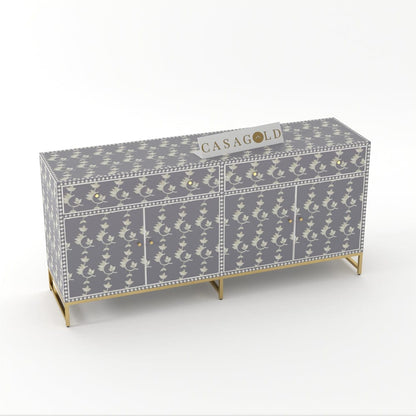 Overlay Floral Inlay Sideboard