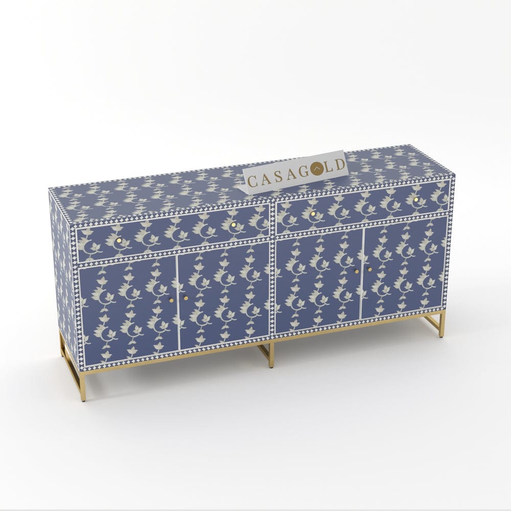 Overlay Floral Inlay Sideboard