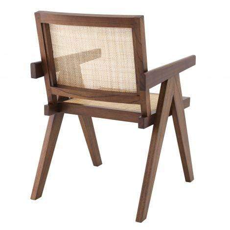 Handmade Designer A-Shaped Pierre Jeanneret 1955 Cane Office Chair