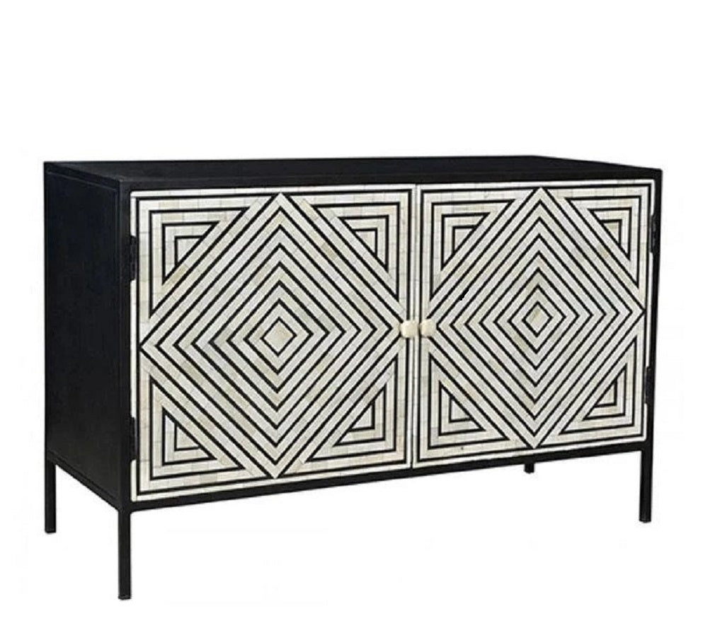 Handmade Bone inlay Sideboard Buffet with Two Door