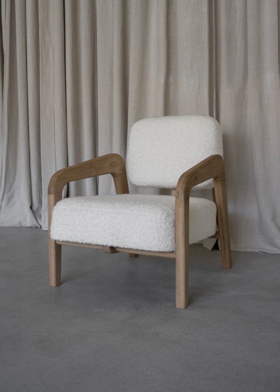 Handmade Designer Calder Upholstered Lounge Armchair