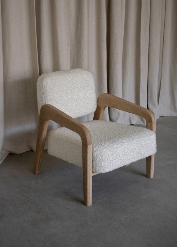 Handmade Designer Calder Upholstered Lounge Armchair