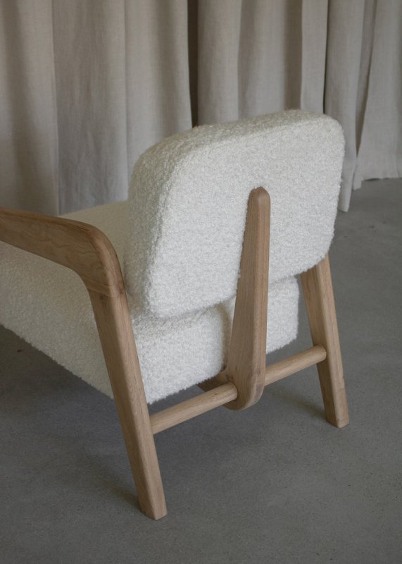 Handmade Designer Calder Upholstered Lounge Armchair