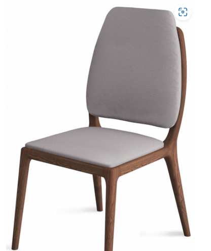 Designer Handmade Febe Gray Leather Dining Chair