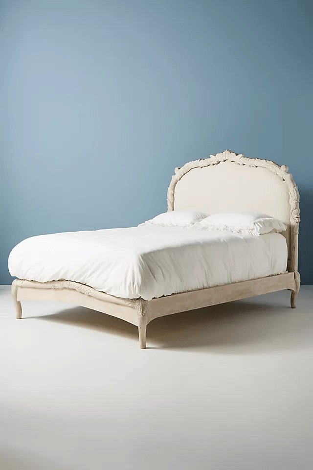 Hand-carved Menagerie Platform Bed | Solid Wooden Bed | Indian Furniture