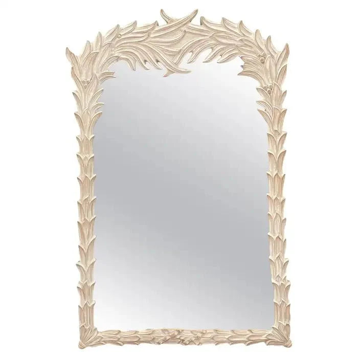 Handmade Carved Style Frond Indian Mirror