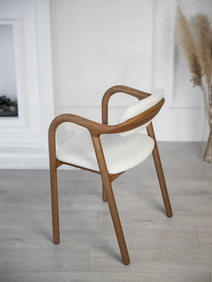 Walnut Designer Handmade Mosso Comfort Dining Chair